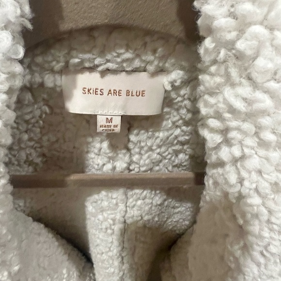 Faux suede Sherpa jacket - Picture 5 of 11